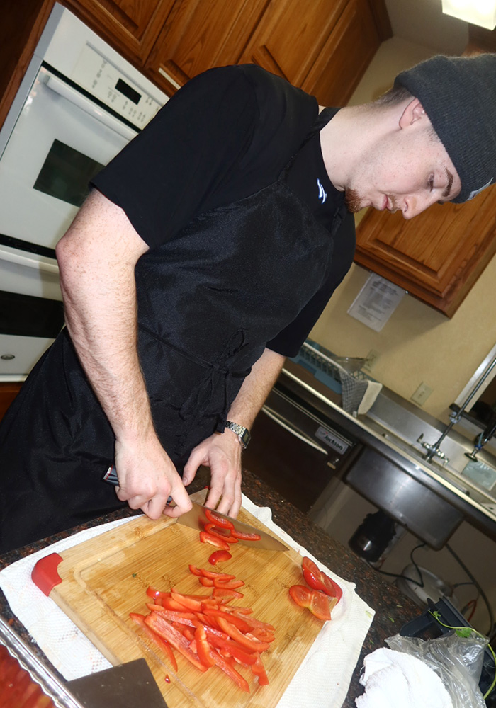Chef Jett Preparing Food