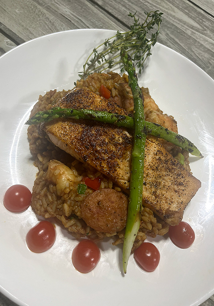Image of a platted meal by Chef Jett
